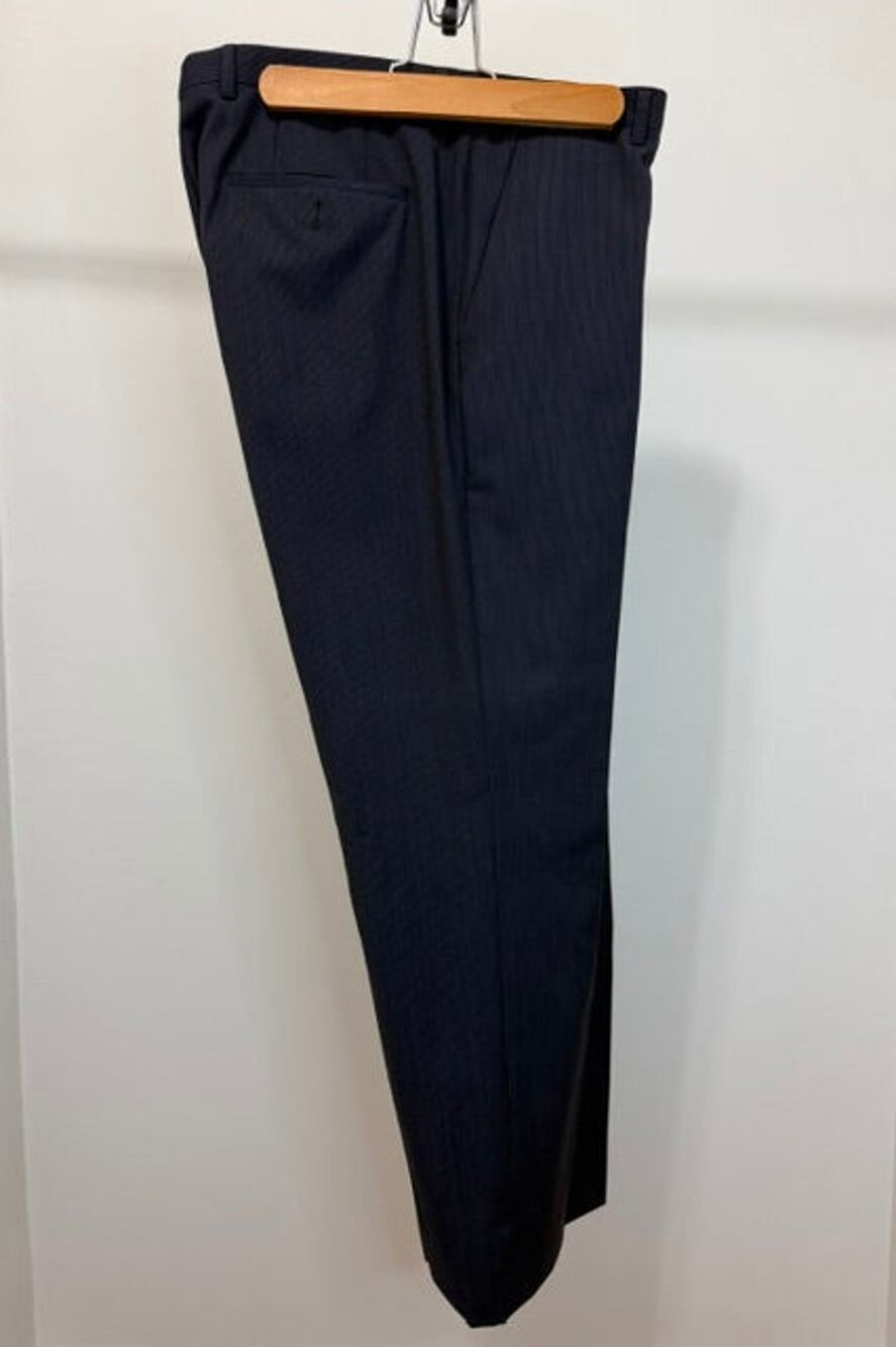 BOSS Dark Blue Pinstripe Dress Slacks – Size 34R, Inseam 29